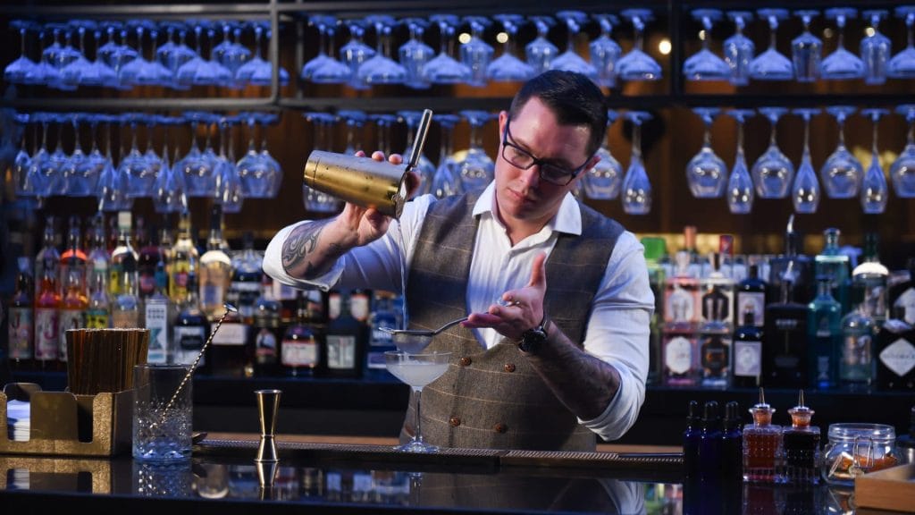 A russian inspired vodka cocktail served with caviar