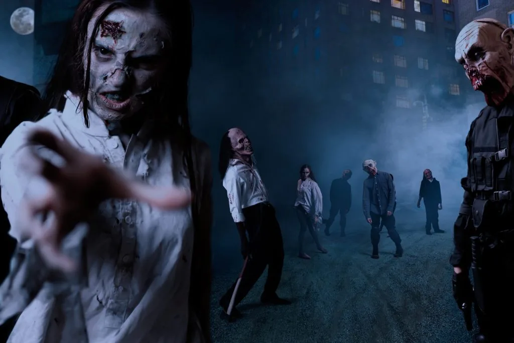 zombies with bloody faces on night street monster 2023 11 27 05 11 55 utc scaled