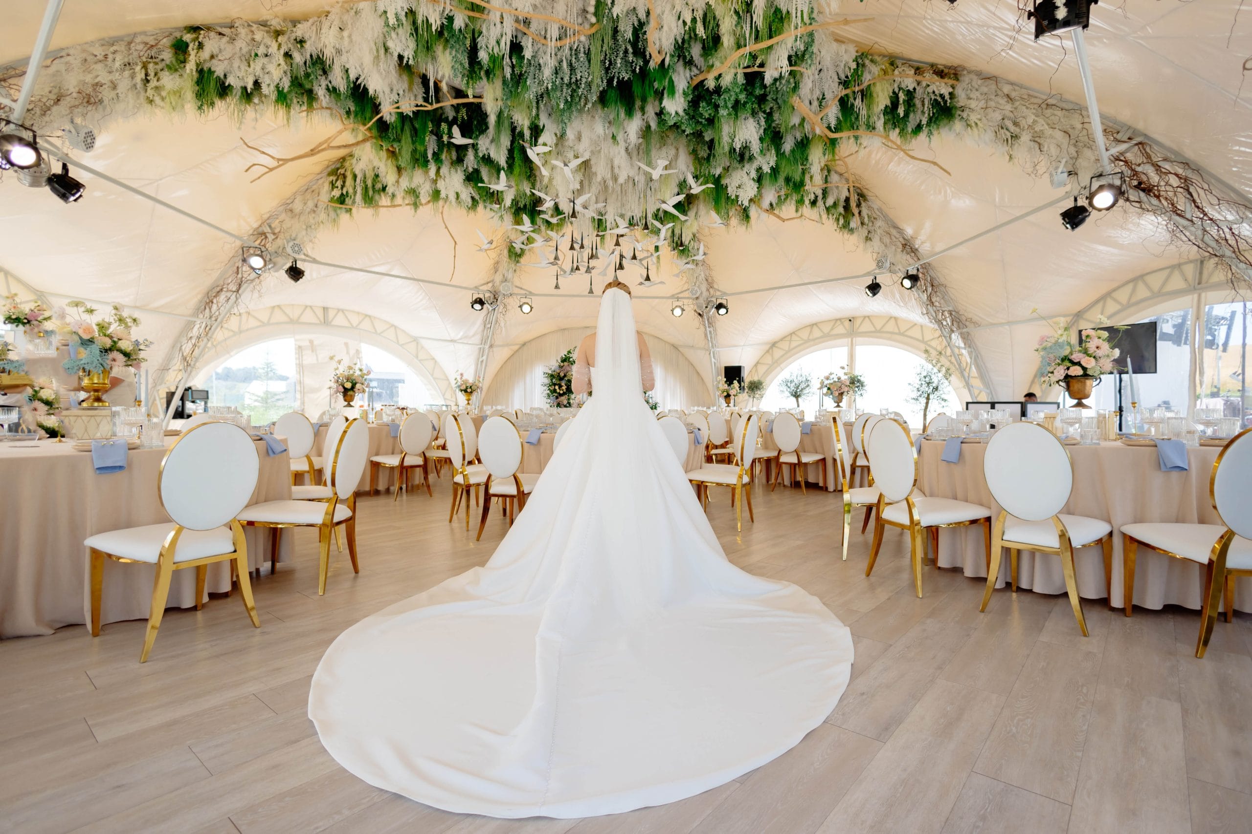 Bride Showing Her Wedding Dress In The Banquet Hal 2025 02 12 03 30 28 Utc