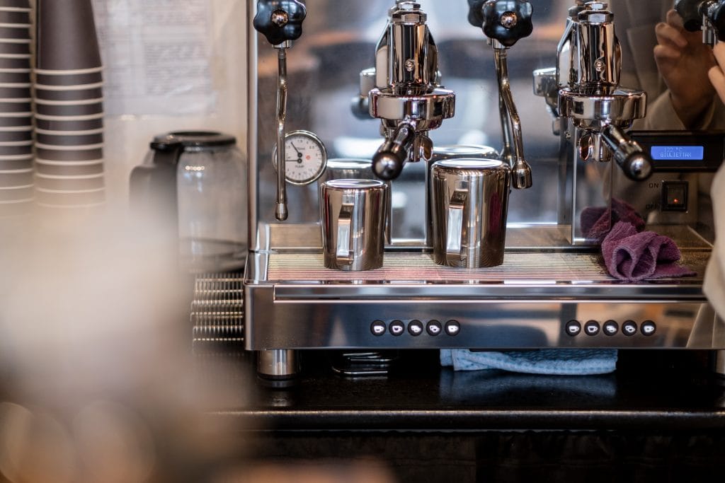 The Barista Prepares Fresh Coffee In The Coffee Ma 2025 03 09 00 50 37 Utc