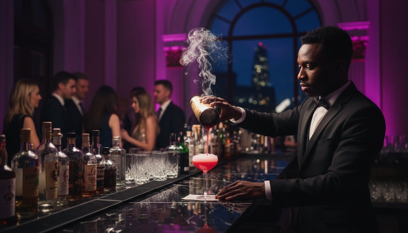 The Modern Bartender: A Master of Liquid Theatre and Event Atmosphere