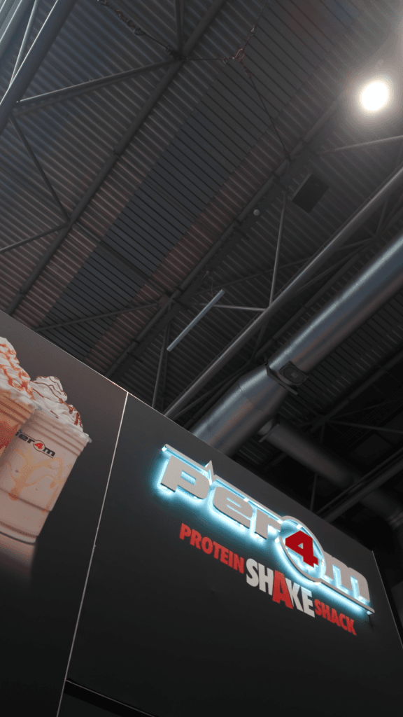 Protein shake shack promotional display