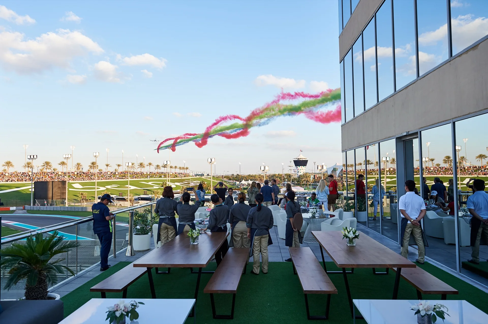 Mr Flavour premium hospitality at the Abu Dhabi Grand Prix, Yas Marina Circuit